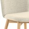 Cindy chaise de salle  manger boucl beige.