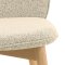 Cindy chaise de salle  manger boucl beige.