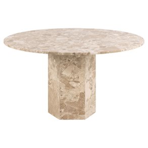 Naxos spisebord 130x130cm brun.