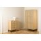 Albany Kleiderschrank 4 T�ren 6 Regale Natur.