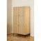 Albany Kleiderschrank 4 T�ren 6 Regale Natur.