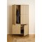 Albany Kleiderschrank 4 T�ren 6 Regale Natur.