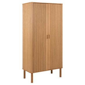 Langley Kleiderschrank 2 Tren 1 Regal Natur.