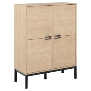 Kensington Vitrinenschrank 4 Tren 6 Regale Wei.