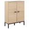 Kensington Vitrinenschrank 4 Tren 6 Regale Wei.