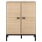 Kensington Vitrinenschrank 4 Tren 6 Regale Wei.