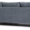 Marino Sofa BA3, Chaiselongue rechts oder links gewendet in Velour grau.