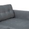Marino Sofa BA3, Chaiselongue rechts oder links gewendet in Velour grau.