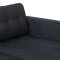 Marino sofa BA4, chaiselongsofa hjre eller venstrevendt i velour sort.