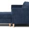 Marino sofa AB2, chaiselongsofa hjre eller venstrevendt i fljl mrkebl.