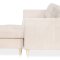 Marino Sofa AB1, Chaiselongue rechts oder links gewendet in Samt Sand.