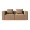 Box 2 personers sofa, 2 pynteputer beige, brun.