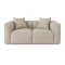 Box 2 personers sofa, 2 pynteputer lysegr.