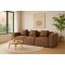 Box 3 personers sofa, 3 pynteputer beige, brun.