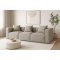 Box 3 personers sofa, 3 pynteputer lysegr.