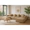 Box U-sofa, 4 pyntepuder beige,brun.