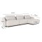 Bergen 2 personers sofa hyrevendt beige.