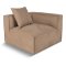 Box chaiselongsofa, 3 pynteputer beige, brun.
