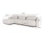 Bergen 2-Sitzer Sofa linksdrehend beige.