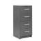 Elenzio Commode  4 tiroirs, gris. 