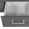 Elenzio Regal 4 Schubladen, 8 offene Fcher grau.