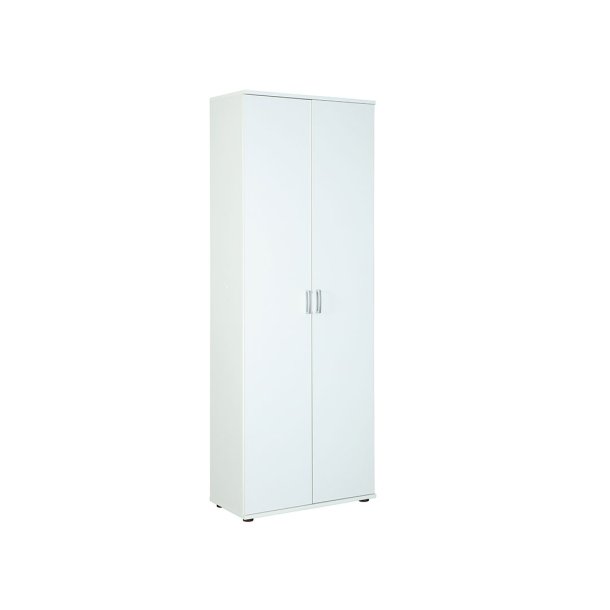 Arta Kleiderschrank 5 Ablagen, weiss.