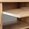 Addu skrivebord 1 tastaturhylde, 4 ruller, 1 opbevaringsrum, eg Artisan dekor.