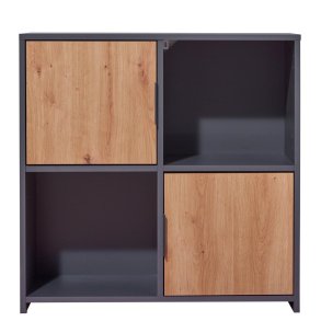 Pepeto Regal 2 Tren, 2 Ablagen grau, Artisan Eiche dekor.