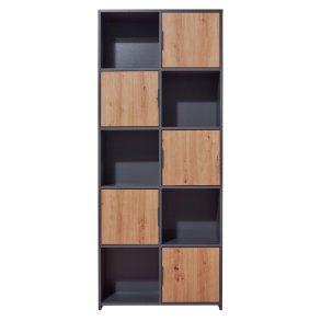 Pepeto Regal 5 Tren, 5 Ablagen grau, Artisan Eiche dekor.