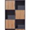 Pepeto Regal 5 Tren, 5 Ablagen grau, Artisan Eiche dekor.