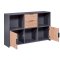 Pepeto sknk 2 skuffer, 2 lger, 3 hylder gr, Artisan eg dekor.