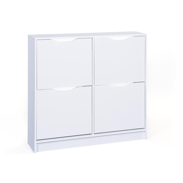 WestphalenSK4 Schuhschrank 4 Klaptren wei.