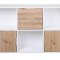 Pepeto Sideboard 2 Schubladen, 2 Tren, 3 Ablagen wei, Artisan Eiche dekor.