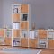 Pepeto Sideboard 2 Schubladen, 2 Tren, 3 Ablagen wei, Artisan Eiche dekor.