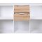 Pepeto Sideboard 2 Schubladen, 2 Tren, 3 Ablagen wei, Artisan Eiche dekor.