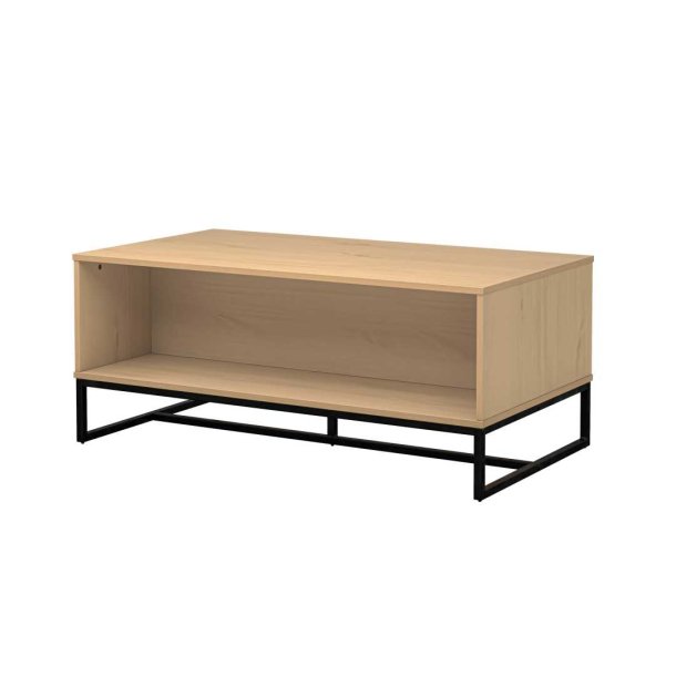 Vivo sofabord 1 hylde eg dekor,sort.