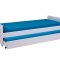 Surf seng 90x200cm med 1 uttrekkbar seng hvit.