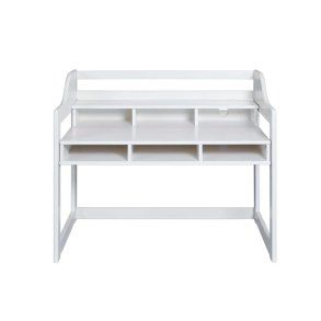 KidsLearning skrivebord barn6 hyller hvit.