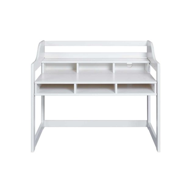 KidsLearning skrivebord barn6 hyller hvit.