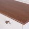 Wright Sideboard 3 Tren, 2 Glastren, 3 Schubladen, 3 offene Fcher, weiss, braun.