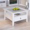 Pall Couchtisch 1 Schublade, 1 Ablage, weiss.