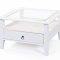 Pall Couchtisch 1 Schublade, 1 Ablage, weiss.