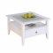 Pall Couchtisch 1 Schublade, 1 Ablage, weiss.