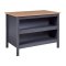 Nellina Sideboard Kchen-, 2 Ablagen grau, Artisan Eiche dekor.