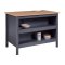 Nellina Sideboard Kchen-, 2 Ablagen grau, Artisan Eiche dekor.