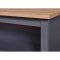 Nellina Sideboard Kchen-, 2 Ablagen grau, Artisan Eiche dekor.