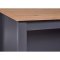 Nellina Sideboard Kchen-, 2 Ablagen grau, Artisan Eiche dekor.