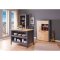 Nellina Sideboard Kchen-, 2 Ablagen grau, Artisan Eiche dekor.