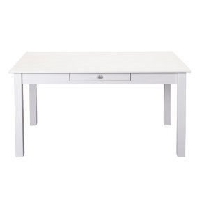 Chilly spisebord 80x145cm, 1 skuff hvit.
