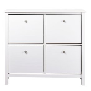 Chilly skoskab 4 klaplger hvid.